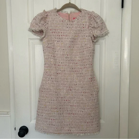 Kate Spade Flutter Sleeve Tweed Dress - Picture 3 of 14